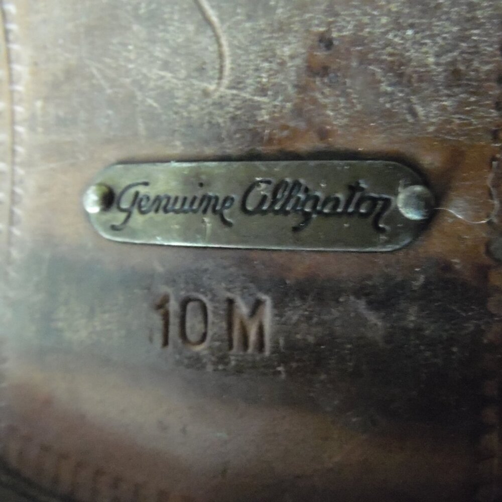 mezlan genuine ALLIGATOR shoes mens size 10 vanderbill? idk